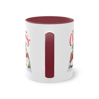 Wichtel Merry Christmas - Zwei-Ton-Kaffeetasse