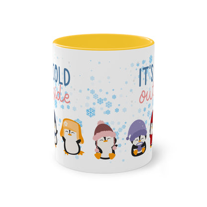 It´s cold outside - Zwei-Ton-Kaffeetasse