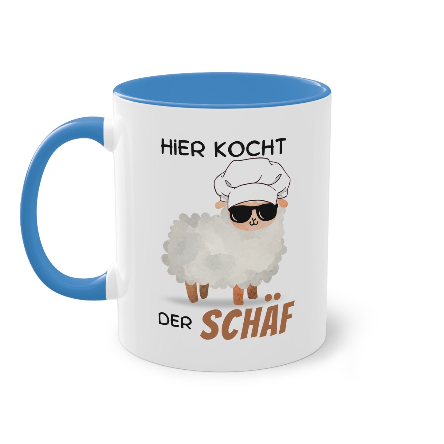Hier kocht der Schäf - Zwei-Ton-Tasse