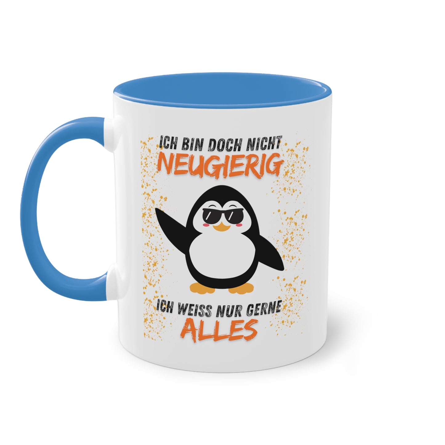 Ich bin doch nicht neugierig - Zwei-Ton-Kaffeetasse