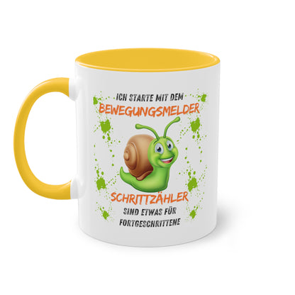 Ich starte mit dem Bewegungsmelder - Zwei-Ton-Kaffeetasse