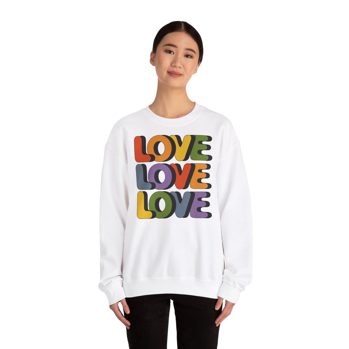 Unisex Sweatshirt - LOVE LOVE LOVE