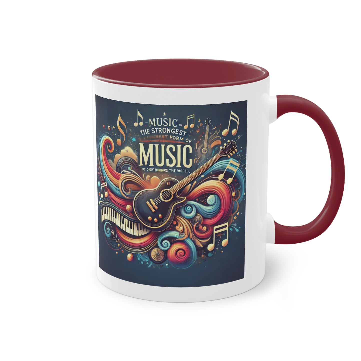 Music the strongest - Zwei-Ton-Kaffeetasse