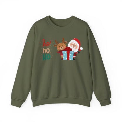 Ho ho ho Rentier und Santa  - Unisex Sweatshirt