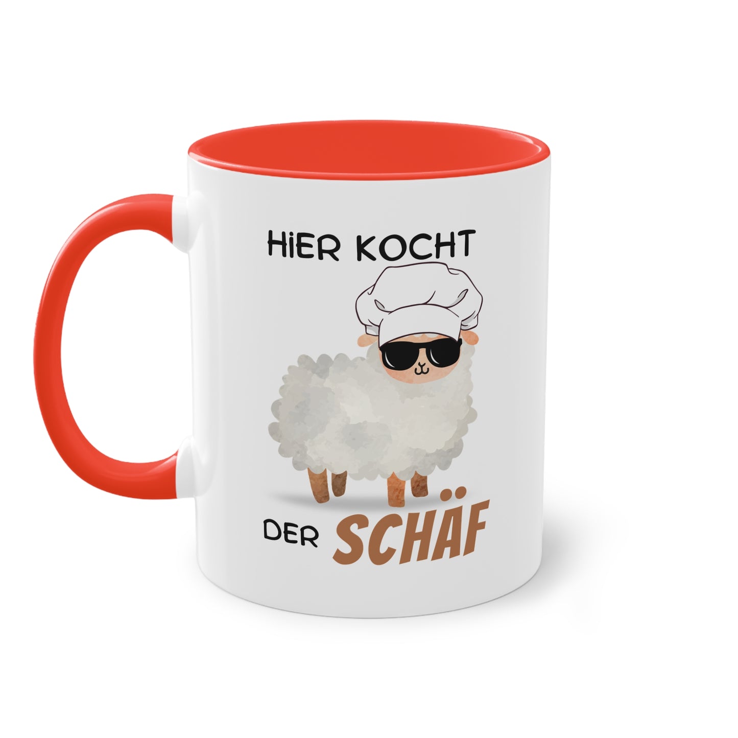 Hier kocht der Schäf - Zwei-Ton-Tasse