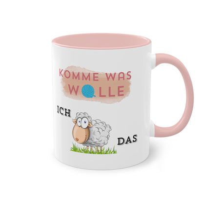 Komme was Wolle ich schaffe das - Zwei-Ton-Kaffeetasse