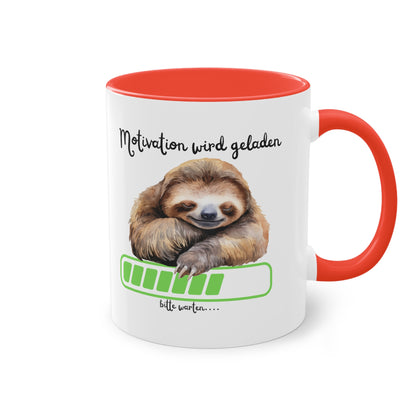 Motivation wird geladen bitte warten...  - Zwei-Ton-Kaffeetasse