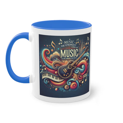 Music the strongest - Zwei-Ton-Kaffeetasse