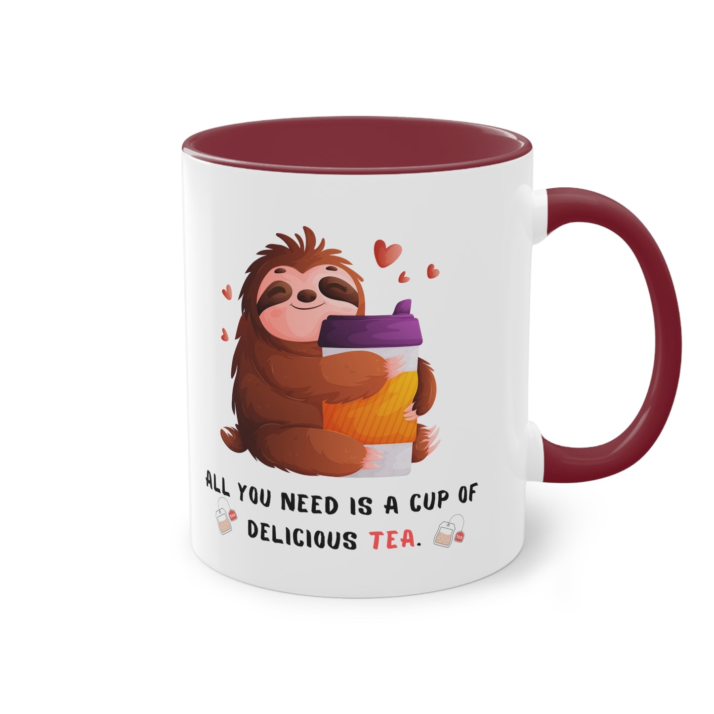 All you need is a cup of delicious tea - Zwei-Ton-Kaffeetasse