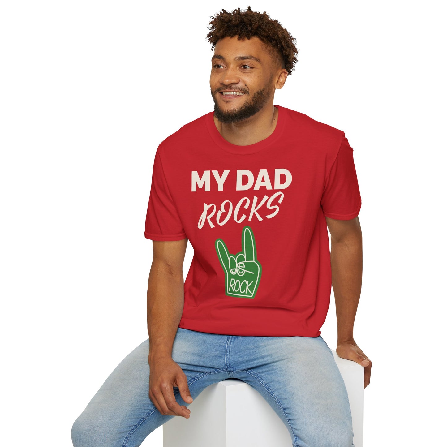 My Dad rocks - Unisex Softstyle T-Shirt