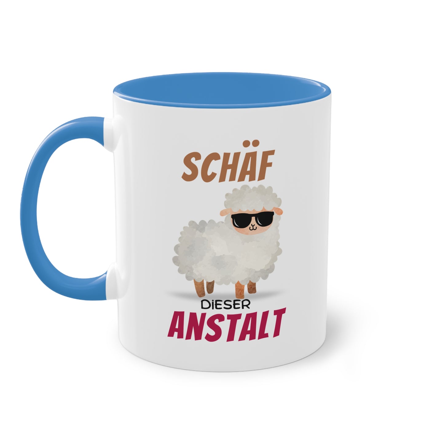 Schäf dieser Anstalt - Zwei-Ton-Tasse