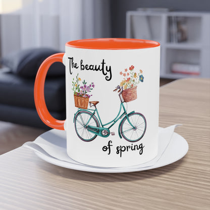 The beauty of spring - Zwei-Ton-Kaffeetasse