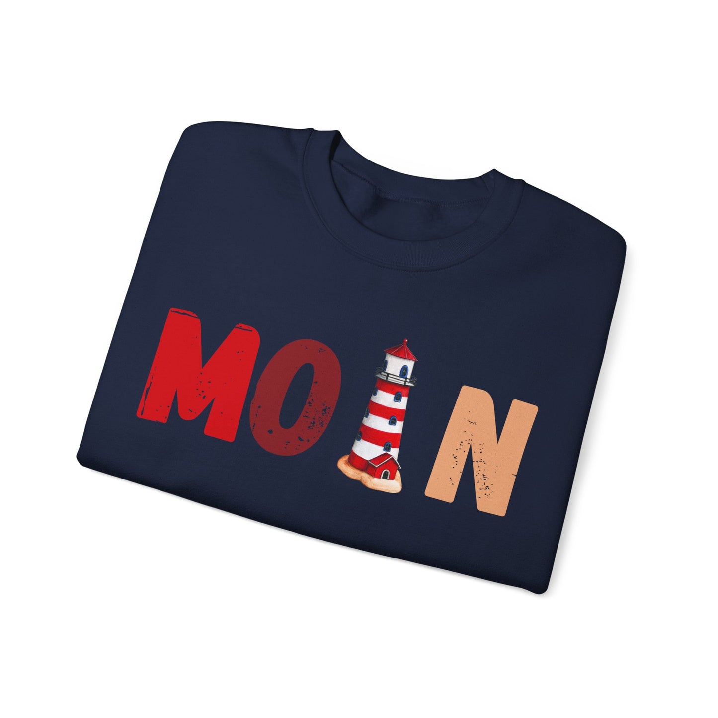 Unisex Sweatshirt -  Moin mit Leuchtturm