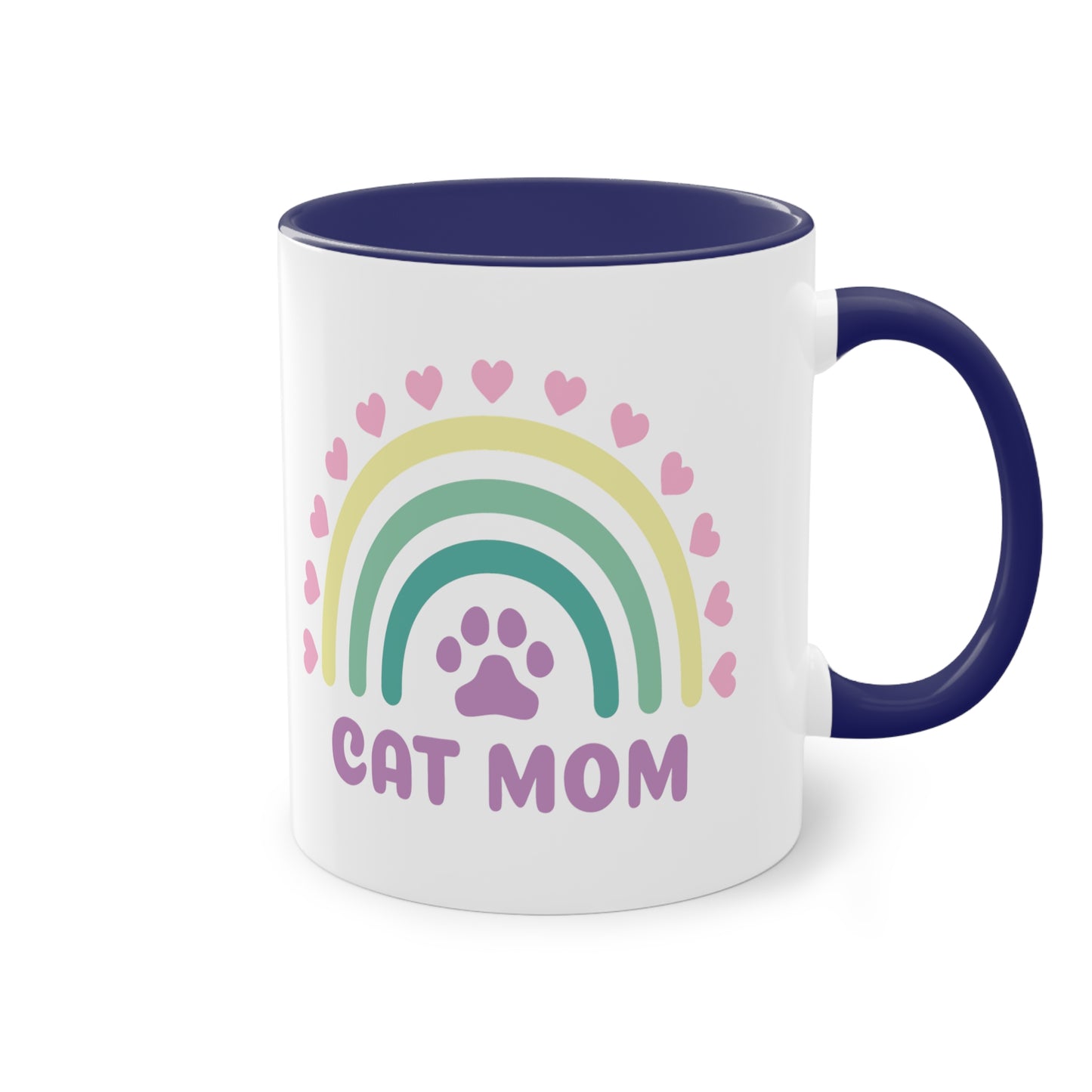 Cat Mom - Zwei-Ton-Kaffeetasse