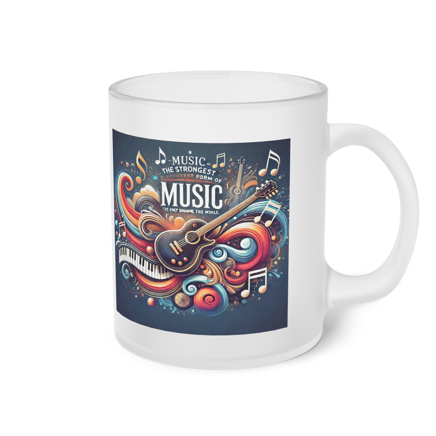 Music is the strongest (2) - Milchglas Tasse