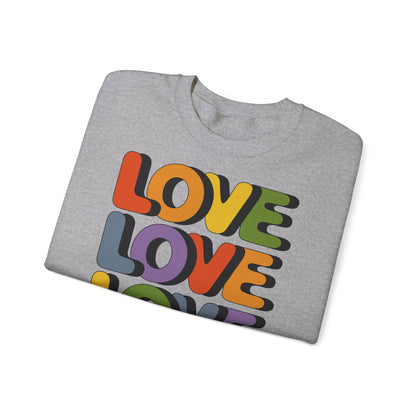 Unisex Sweatshirt - LOVE LOVE LOVE