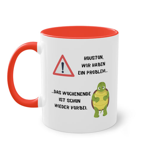 Houston, wir haben ein Problem - Zwei-Ton-Kaffeetasse