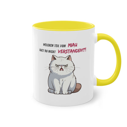 Welchen Teil von Miau - Zwei-Ton-Kaffeetasse