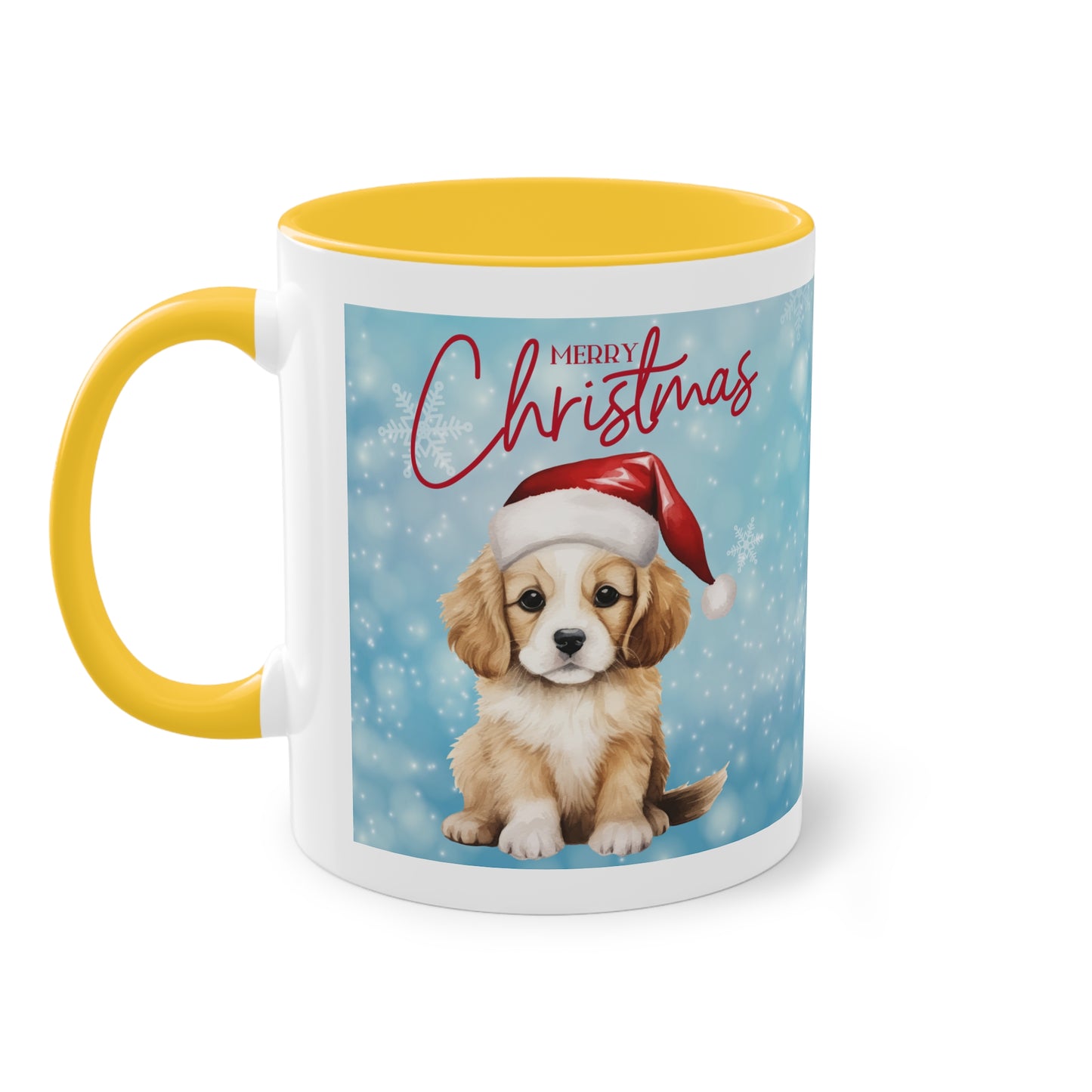 Hund Merry Christmas (5) - Zwei-Ton-Kaffeetasse