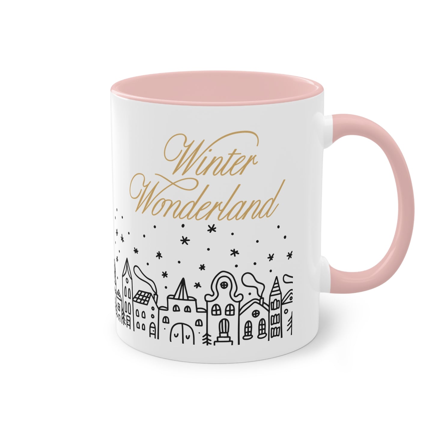 Winter-Wonderland - Zwei-Ton-Kaffeetasse