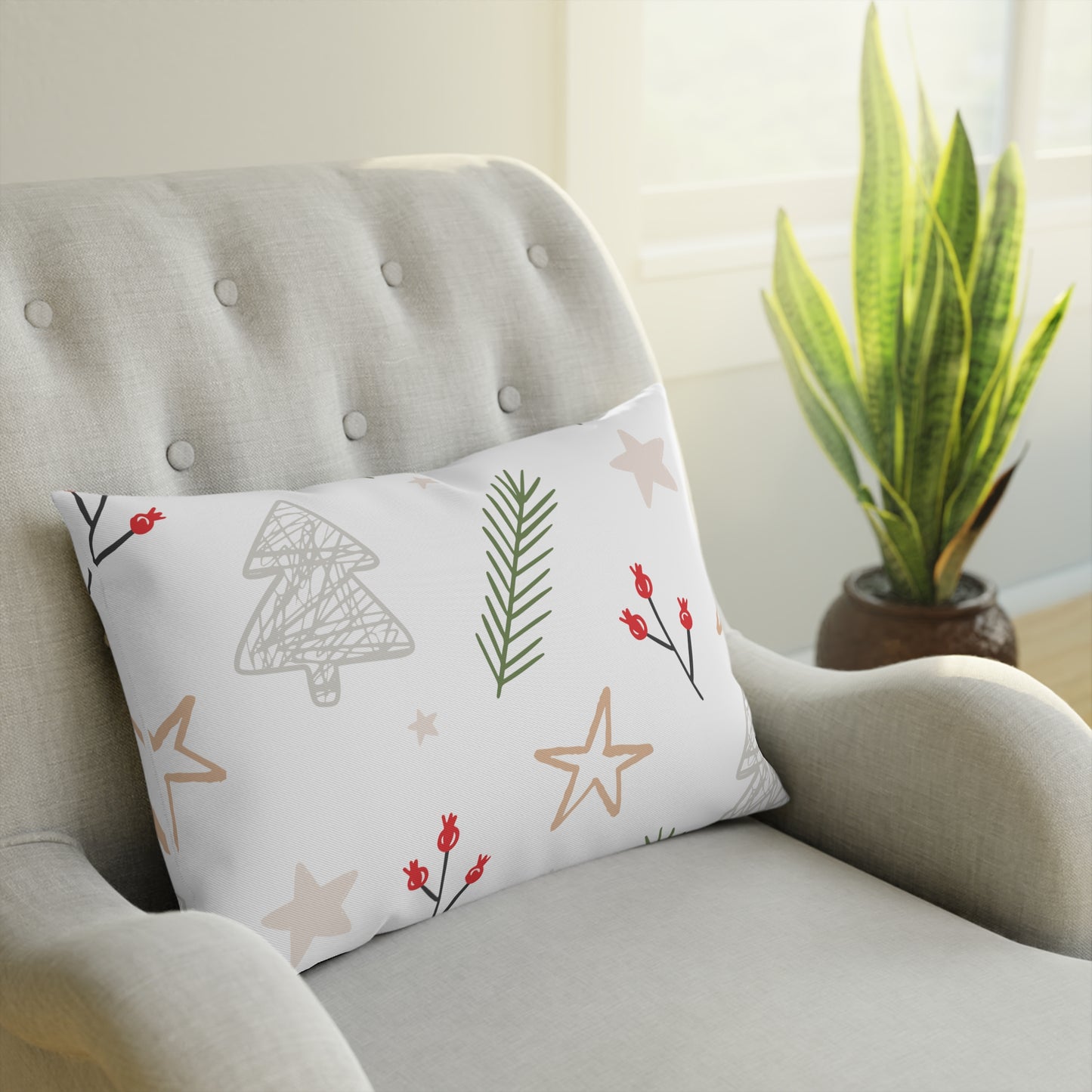 weihnachtliche Symbole - Sofa-/Dekokissen