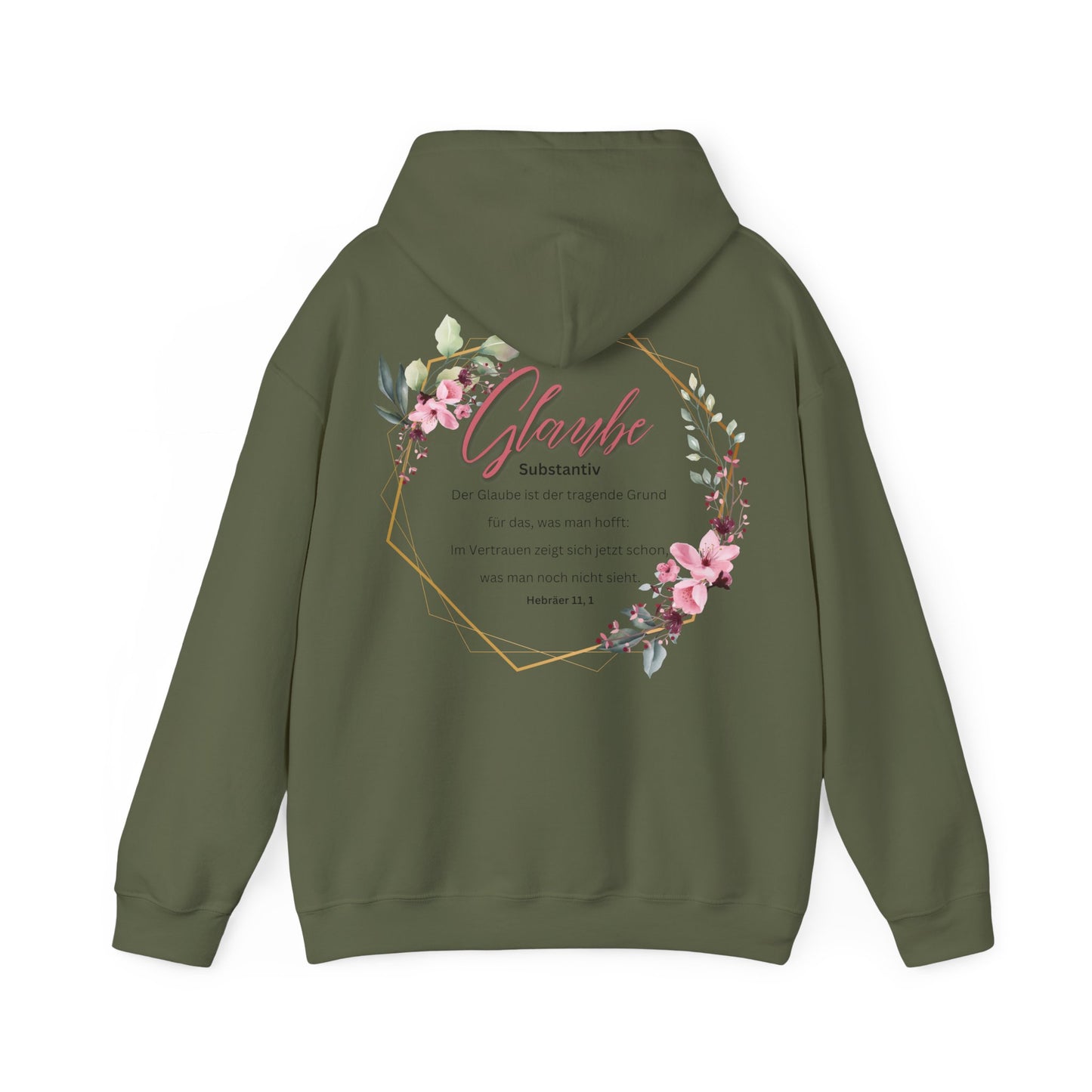 Glaube Substantiv (rosa) - Unisex Hoodie