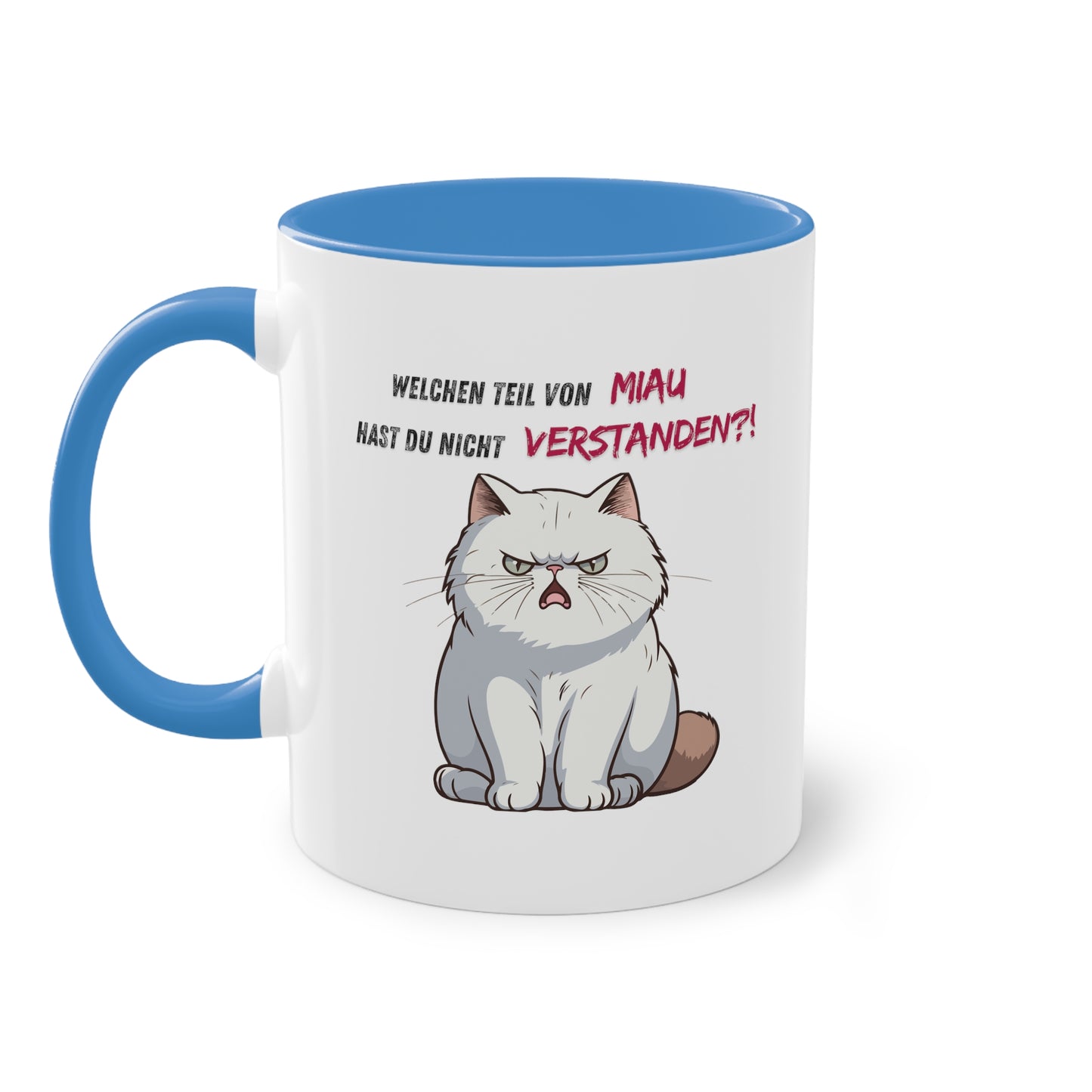 Welchen Teil von Miau - Zwei-Ton-Kaffeetasse