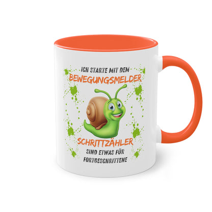 Ich starte mit dem Bewegungsmelder - Zwei-Ton-Kaffeetasse