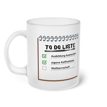 To Do Liste (2) - Milchglas Tasse