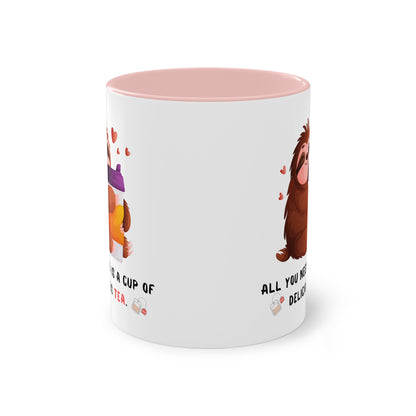 All you need is a cup of delicious tea - Zwei-Ton-Kaffeetasse