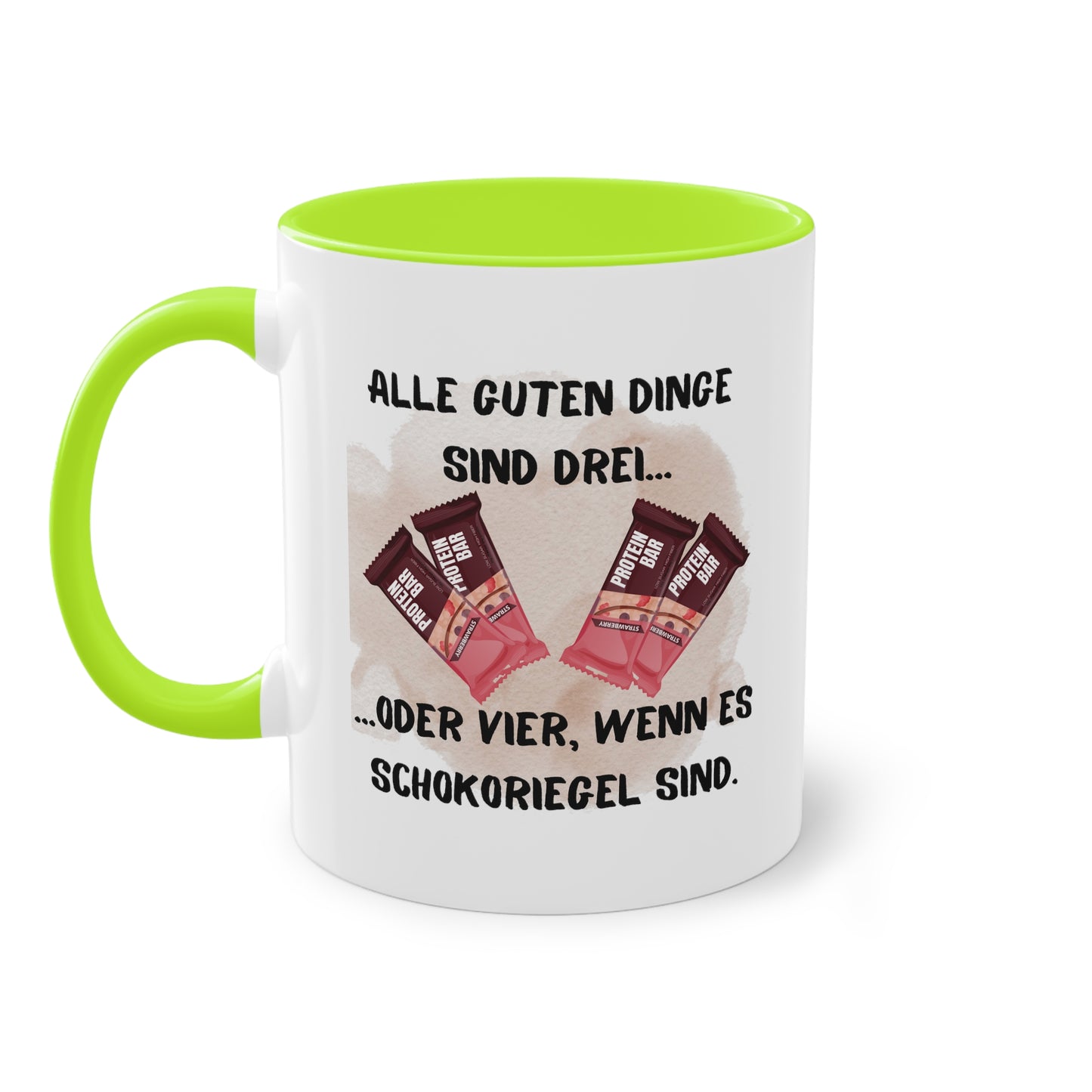 Alle guten Dinge sind 3... - Zwei-Ton-Kaffeetasse