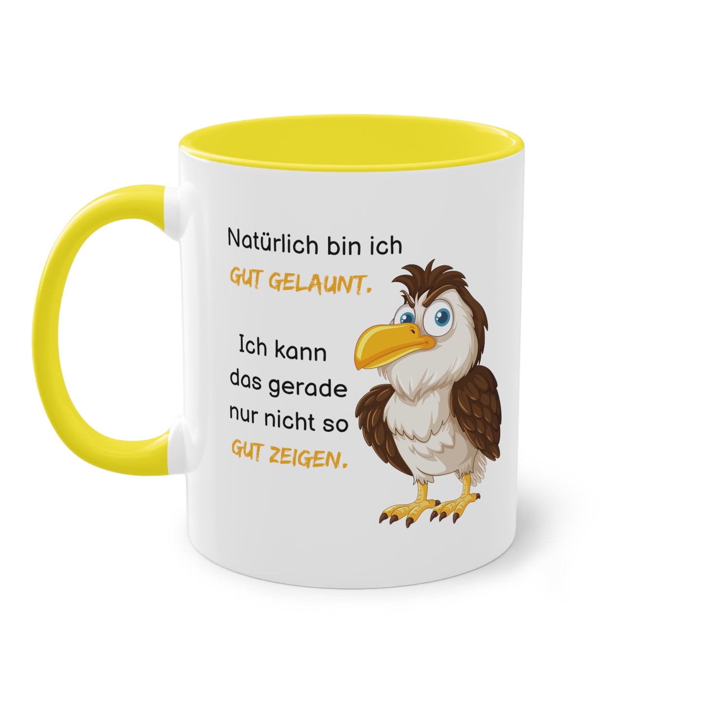 Natürlich bin ich gut gelaunt - Zwei-Ton-Kaffeetasse