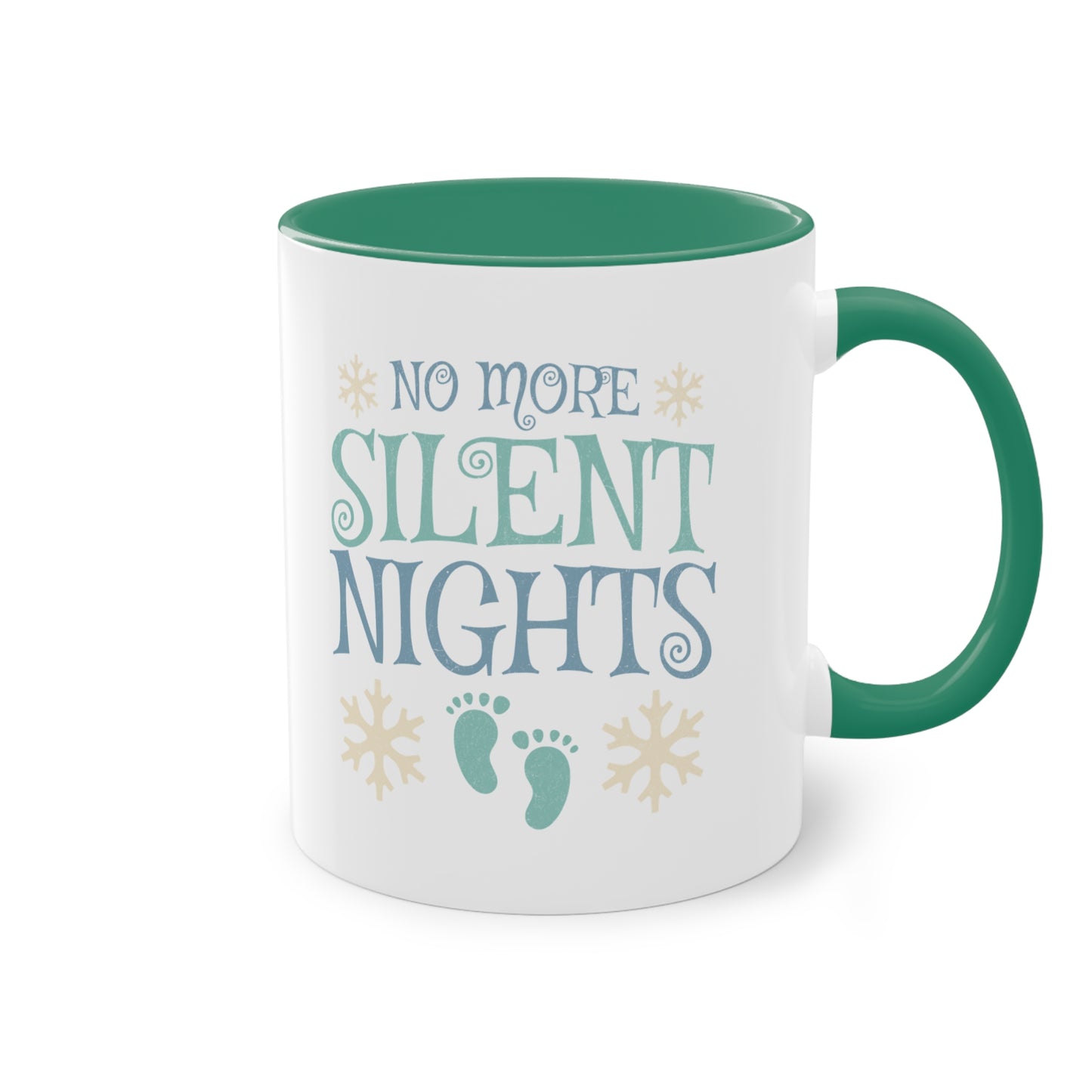 No more silent nights - Zwei-Ton-Kaffeetasse