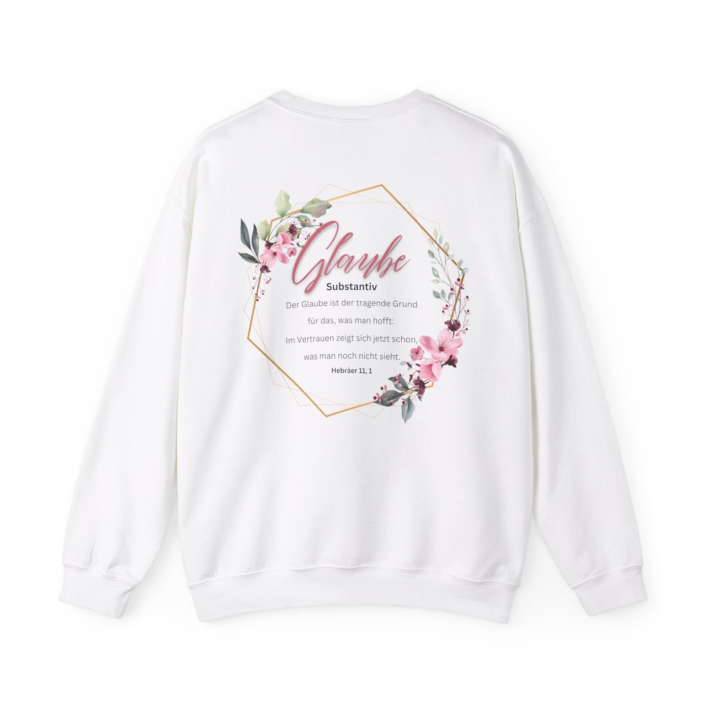 Glaube Substantiv (rosa) - Sweatshirt