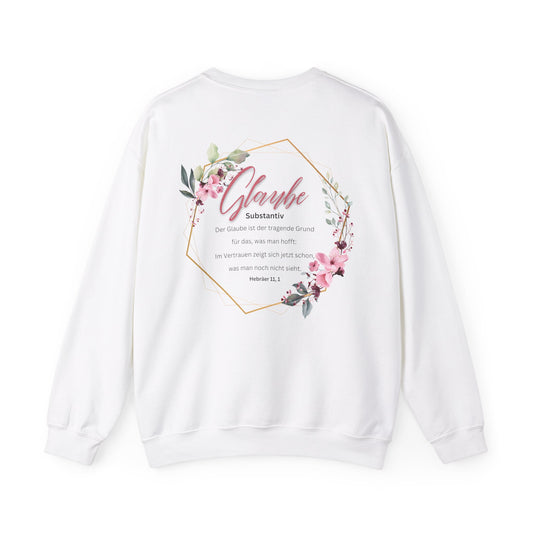 Glaube Substantiv (rosa) - Sweatshirt