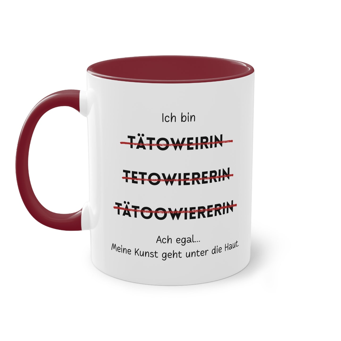 Ich bin Tätowiererin - Zwei-Ton-Tasse