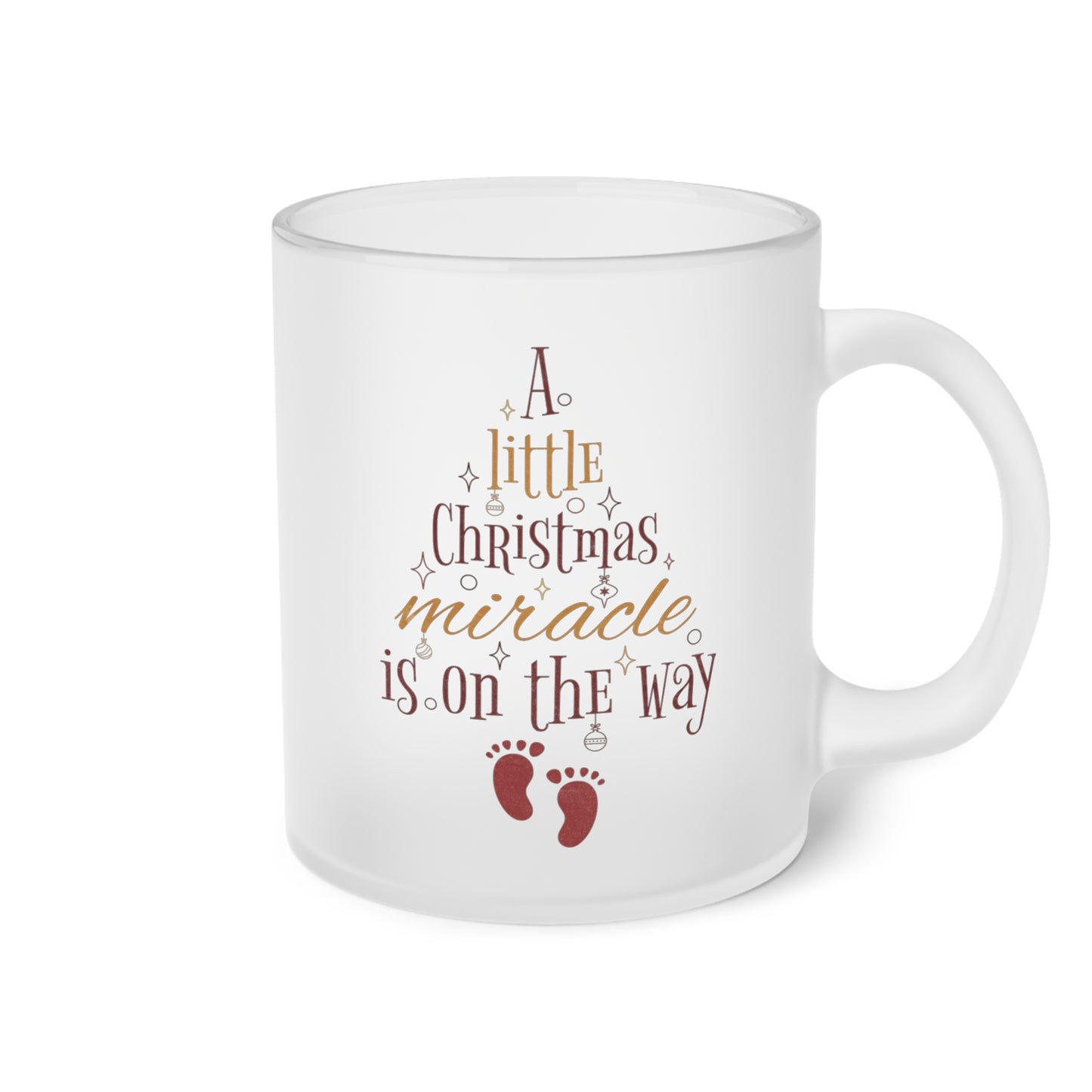 A little Christmas miracle - Milchglas Tasse