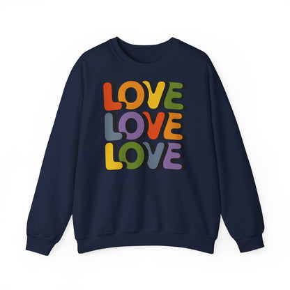 Unisex Sweatshirt - LOVE LOVE LOVE