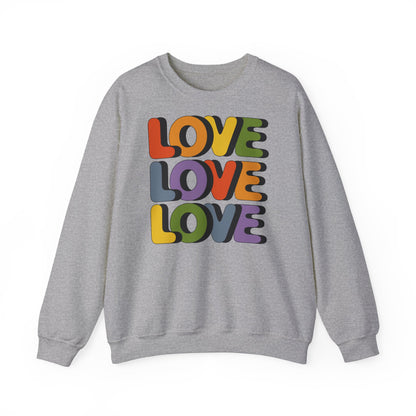 Unisex Sweatshirt - LOVE LOVE LOVE