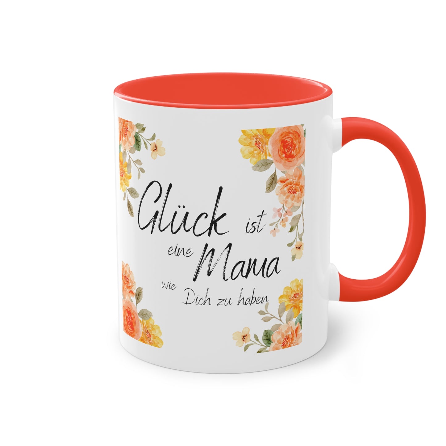 Glück ist eine Mama, wie Dich zu haben - Zwei-Ton-Kaffeetasse