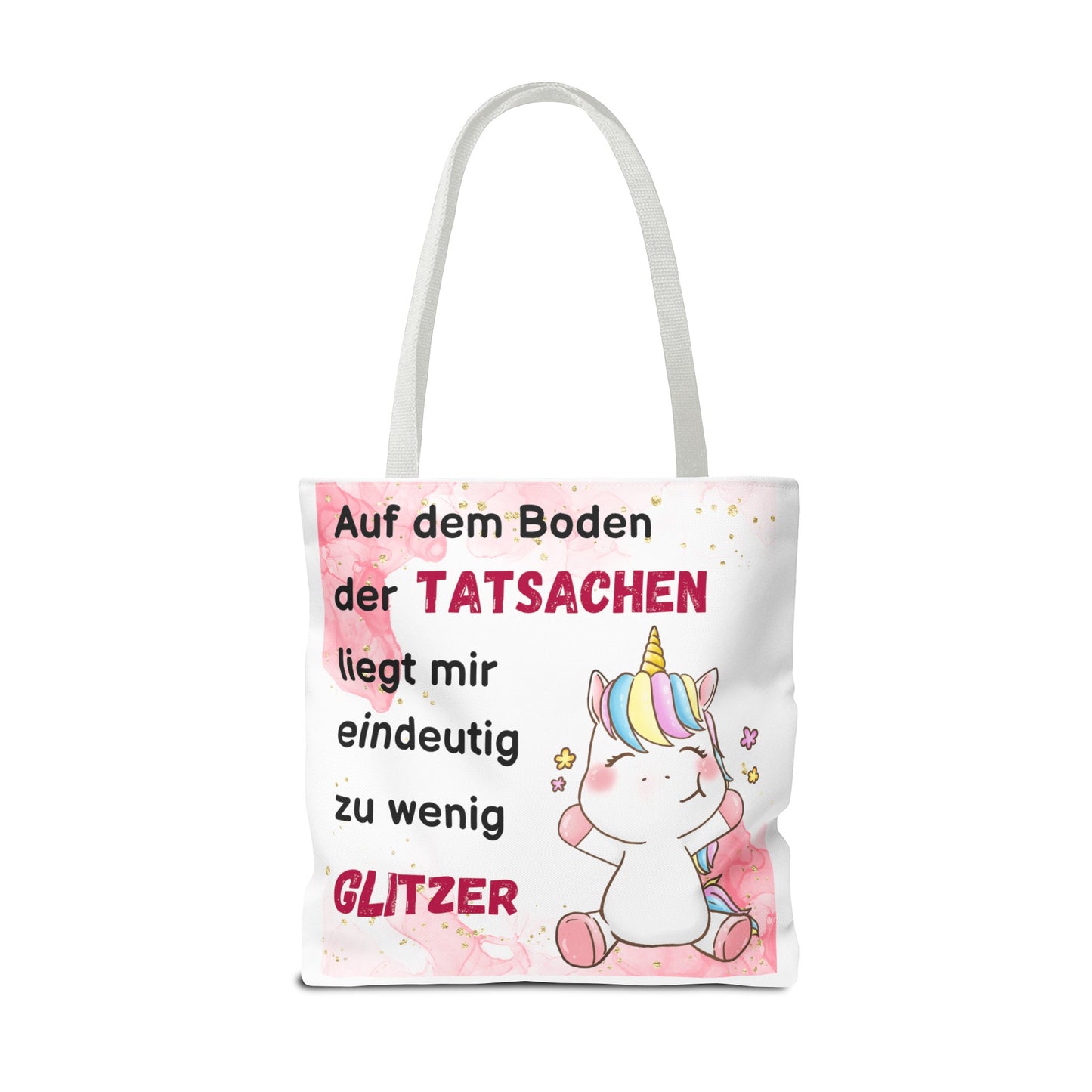 Auf dem Boden der Tatsachen liegt mir eindeutig zu wenig Glitzer - Tragetaschen