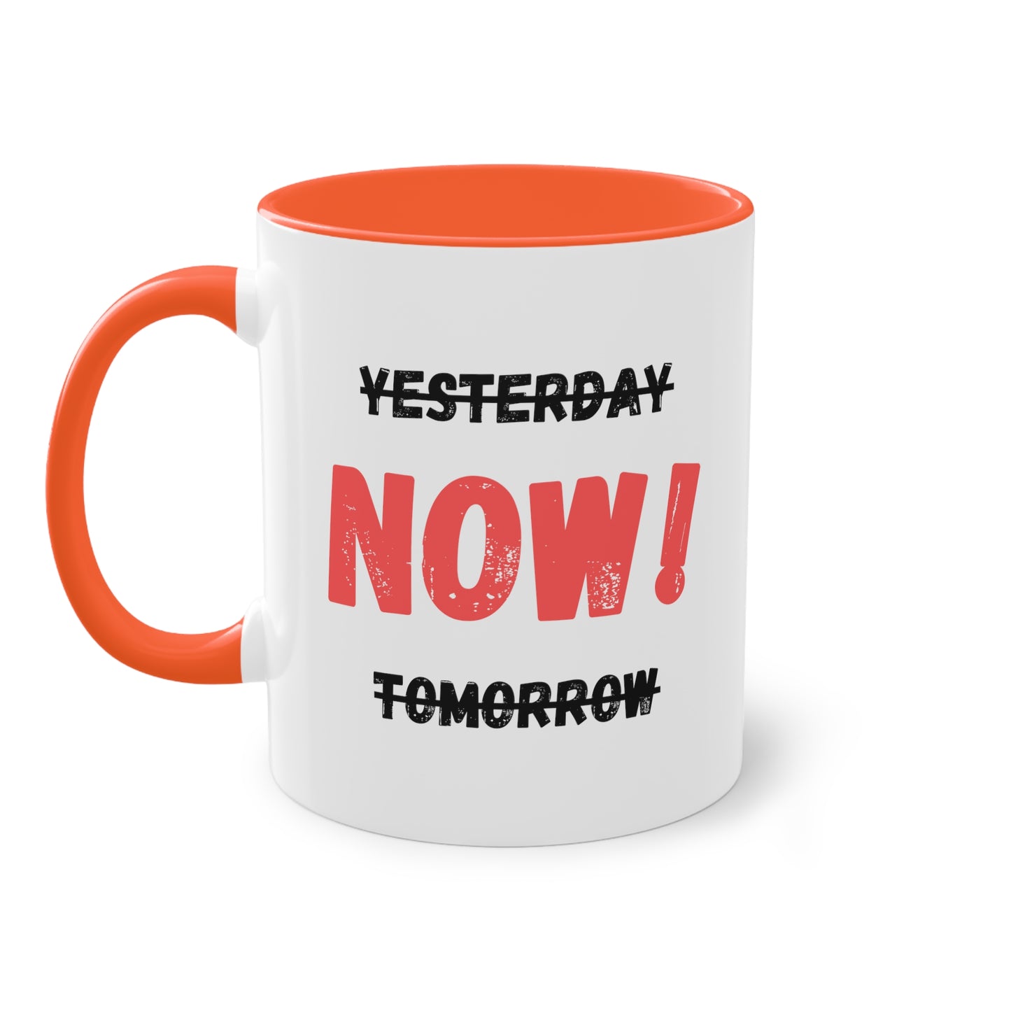 Yesterday, now, tomorrow - Zwei-Ton-Kaffeetasse