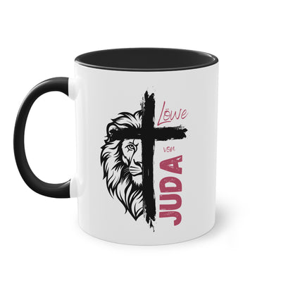 Löwe von Juda - Zwei-Ton-Kaffeetasse