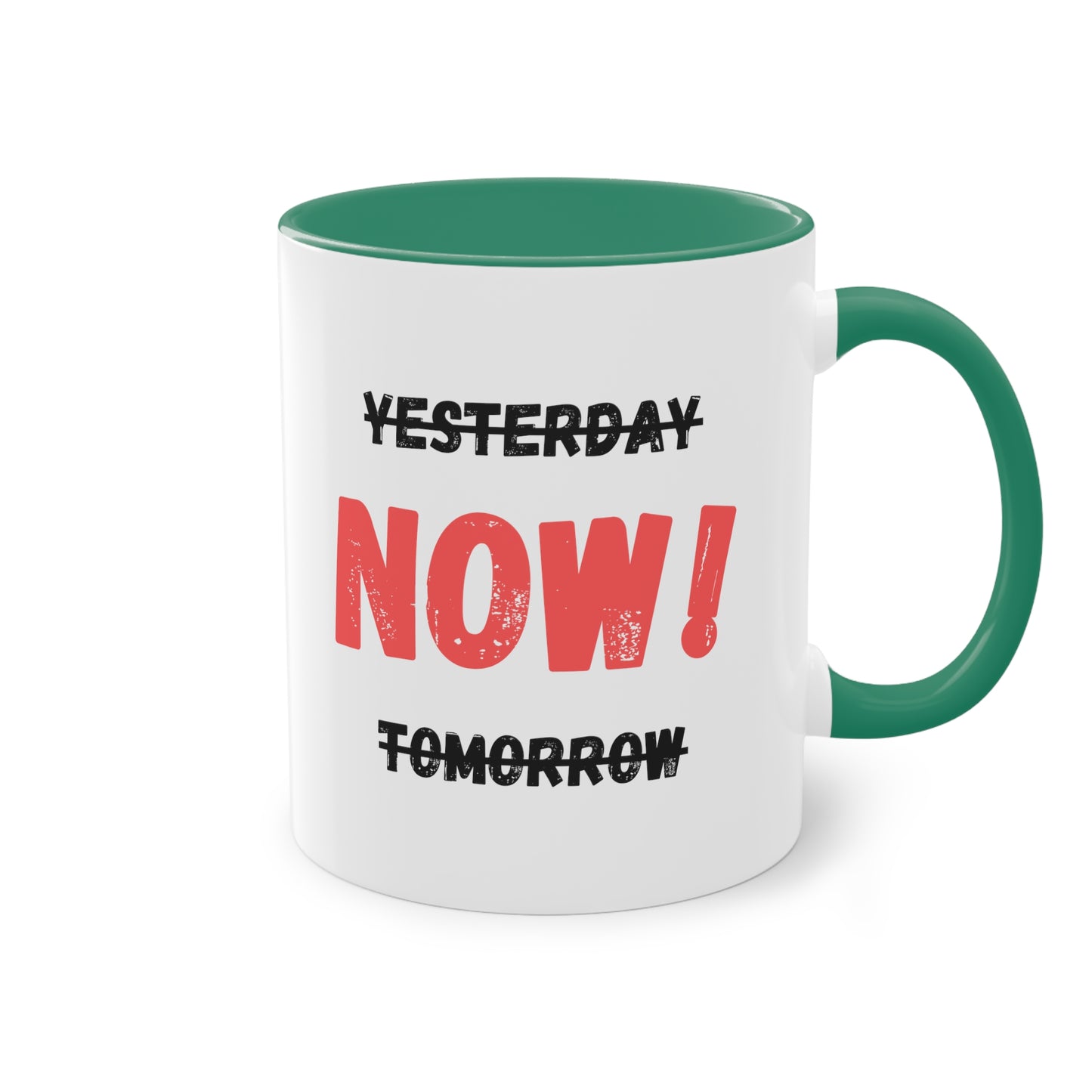 Yesterday, now, tomorrow - Zwei-Ton-Kaffeetasse