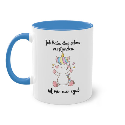 Ich habe das schon verstanden, ist mir nur egal - Zwei-Ton-Tasse