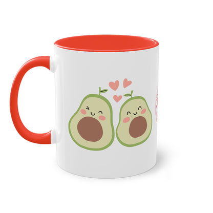 Avocado made with Love - Zwei-Ton-Kaffeetasse