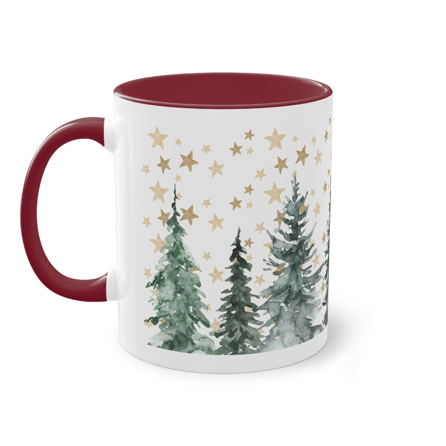 Tannenbaumlandschaft - Zwei-Ton-Tasse