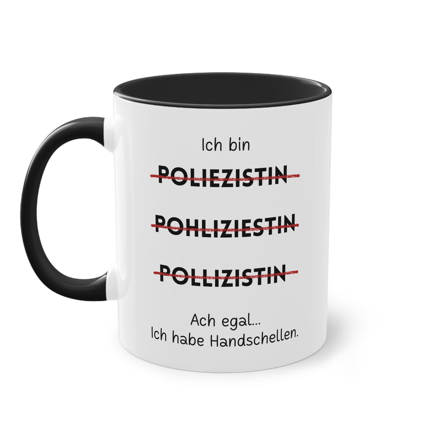 Ich bin Polizistin - Zwei-Ton-Tasse