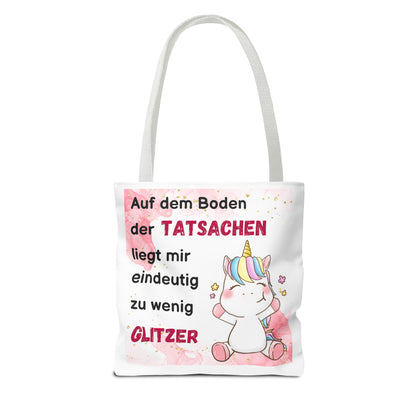 Auf dem Boden der Tatsachen liegt mir eindeutig zu wenig Glitzer - Tragetaschen