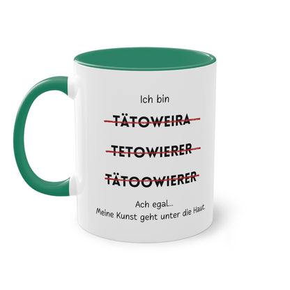 Ich bin Tätowierer - Zwei-Ton-Tasse